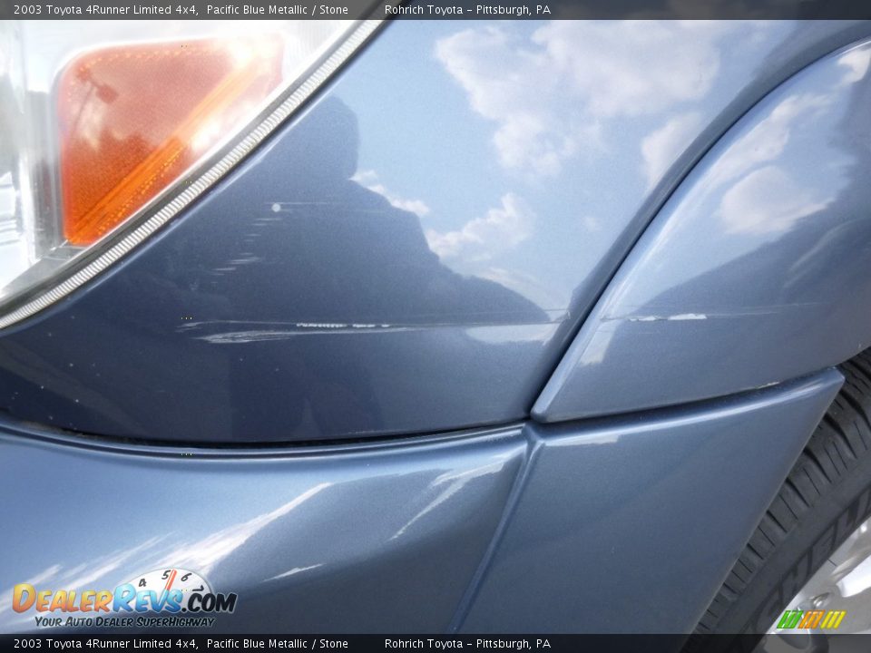 2003 Toyota 4Runner Limited 4x4 Pacific Blue Metallic / Stone Photo #18