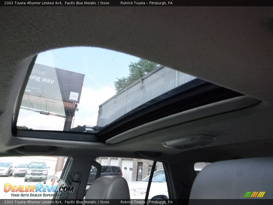 2003 Toyota 4Runner Limited 4x4 Pacific Blue Metallic / Stone Photo #28