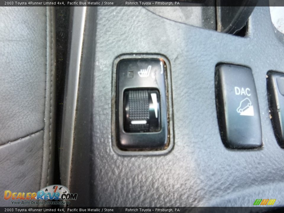 2003 Toyota 4Runner Limited 4x4 Pacific Blue Metallic / Stone Photo #29
