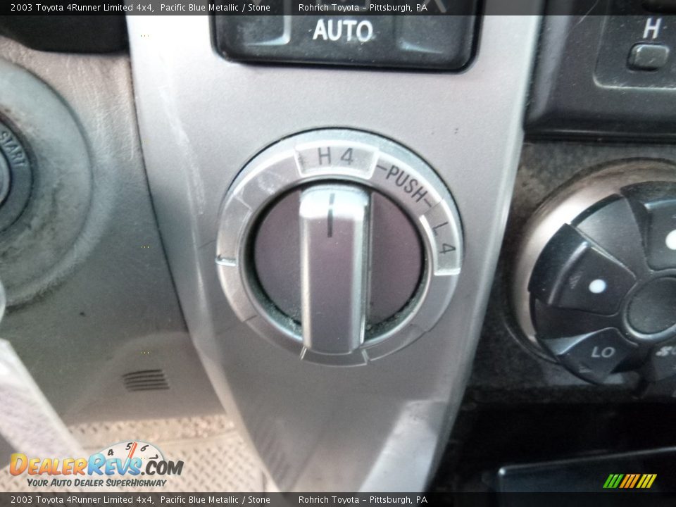 2003 Toyota 4Runner Limited 4x4 Pacific Blue Metallic / Stone Photo #30