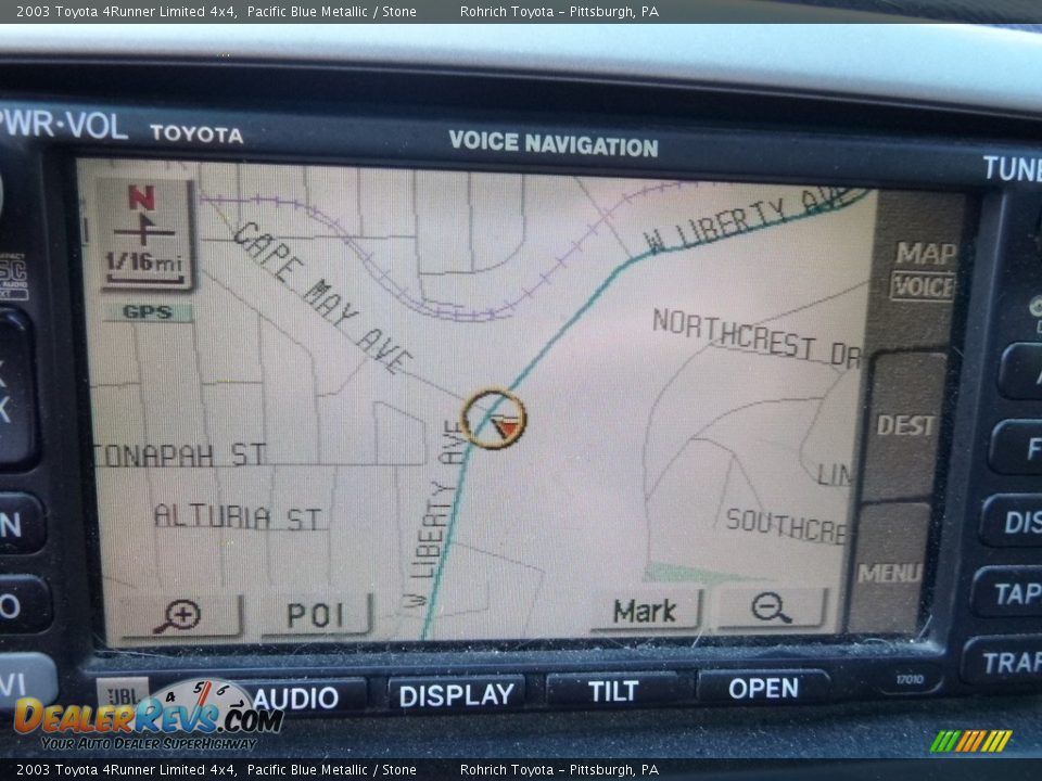 2003 Toyota 4Runner Limited 4x4 Pacific Blue Metallic / Stone Photo #31