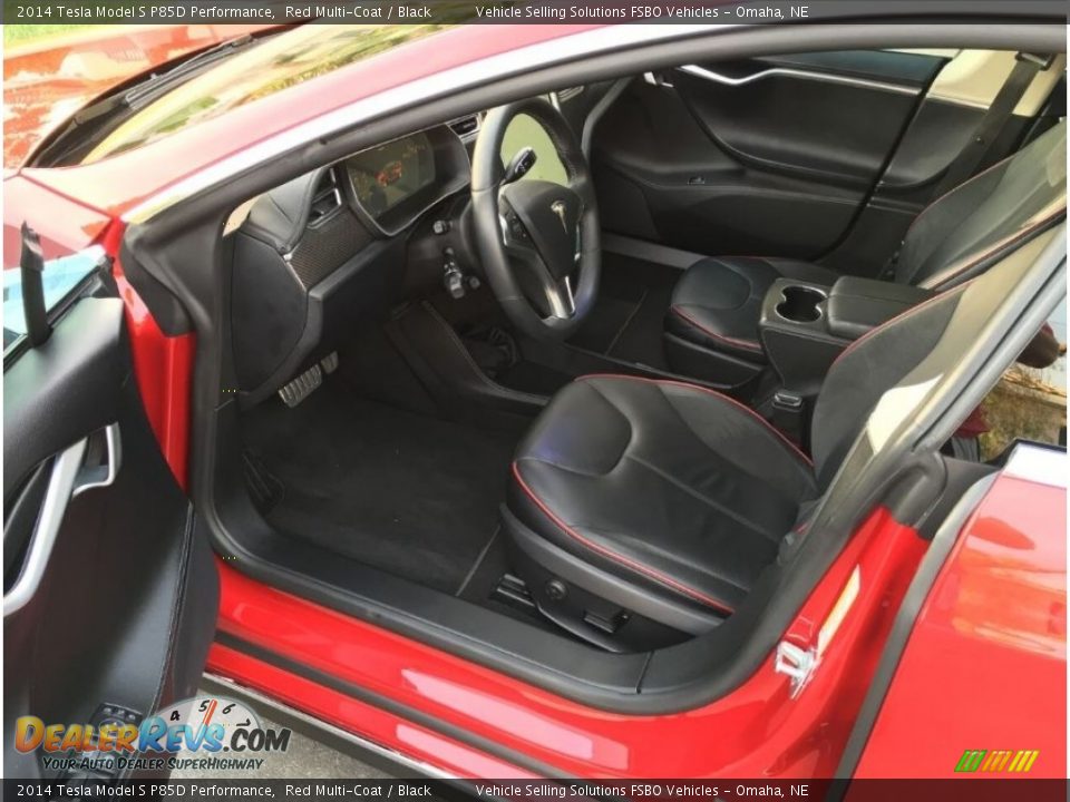 Black Interior - 2014 Tesla Model S P85D Performance Photo #8