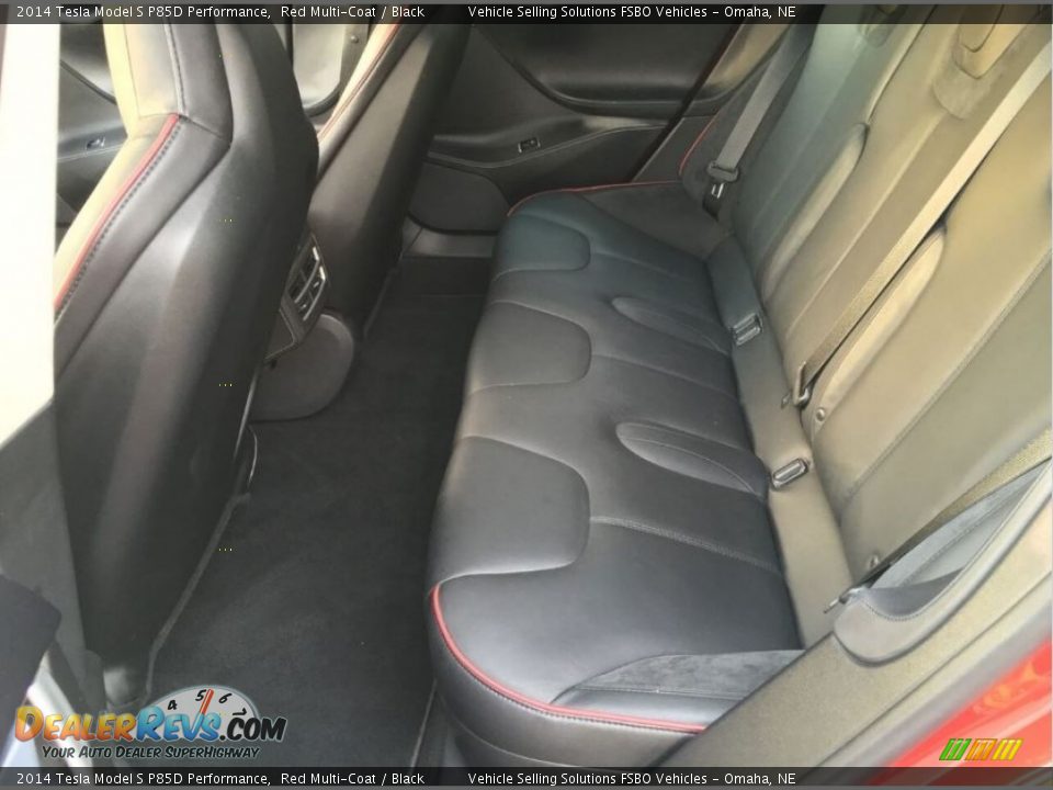 Rear Seat of 2014 Tesla Model S P85D Performance Photo #9