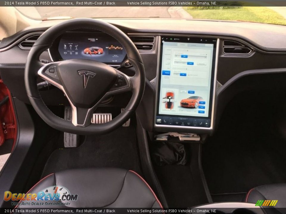 Dashboard of 2014 Tesla Model S P85D Performance Photo #10
