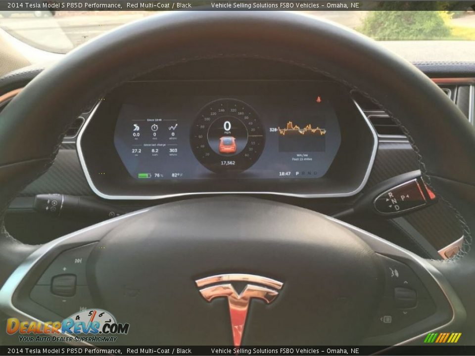 2014 Tesla Model S P85D Performance Gauges Photo #11