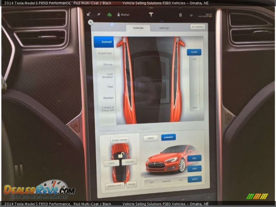Controls of 2014 Tesla Model S P85D Performance Photo #12