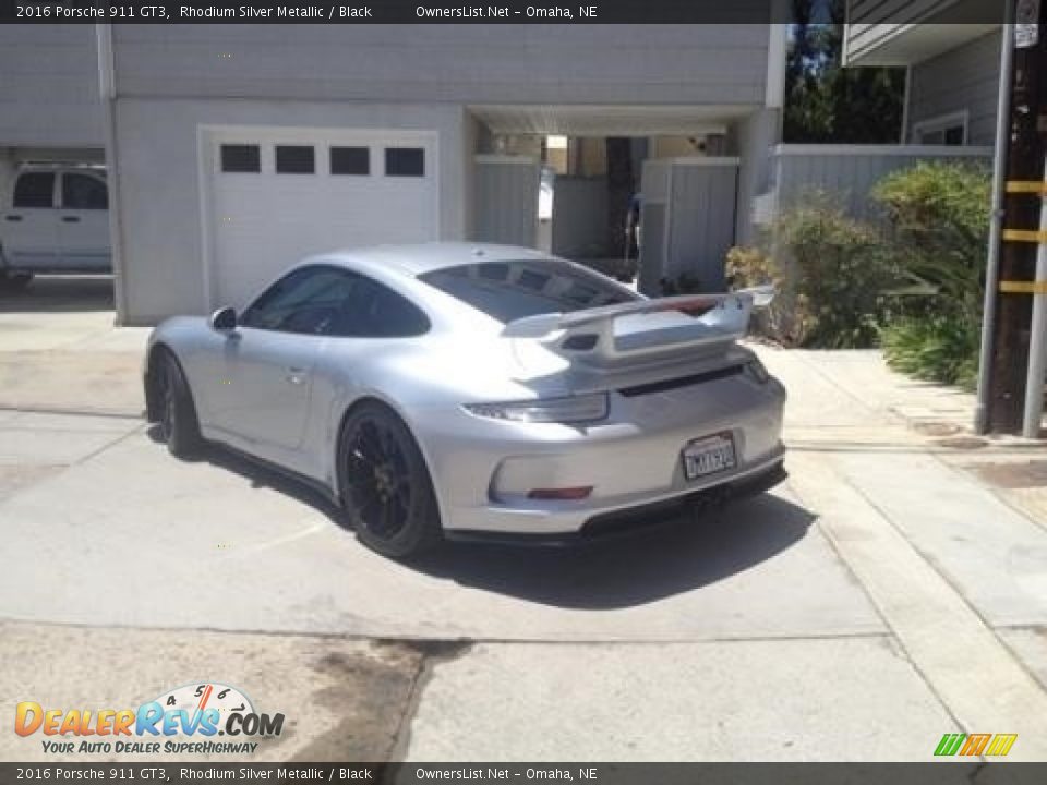 2016 Porsche 911 GT3 Rhodium Silver Metallic / Black Photo #3
