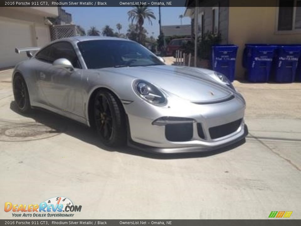 2016 Porsche 911 GT3 Rhodium Silver Metallic / Black Photo #5