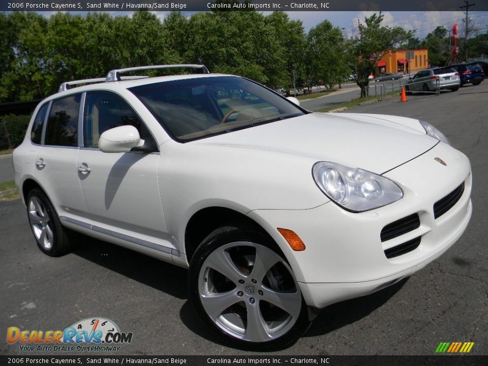 2006 Porsche Cayenne S Sand White / Havanna/Sand Beige Photo #3