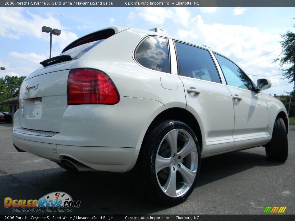 2006 Porsche Cayenne S Sand White / Havanna/Sand Beige Photo #10