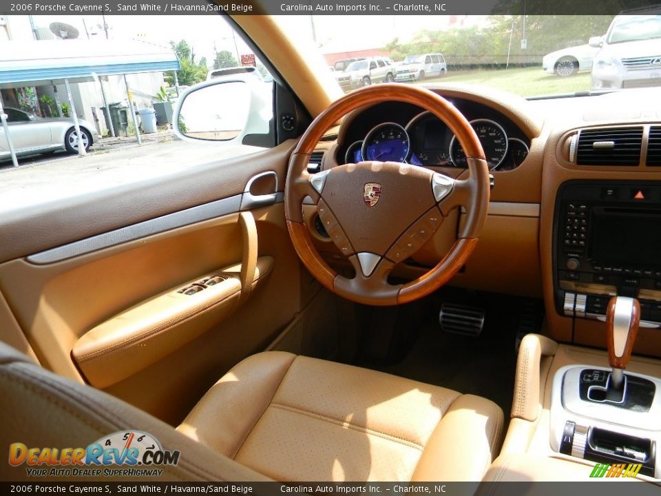2006 Porsche Cayenne S Sand White / Havanna/Sand Beige Photo #12