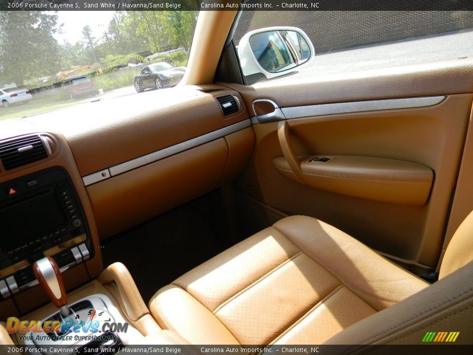 2006 Porsche Cayenne S Sand White / Havanna/Sand Beige Photo #14