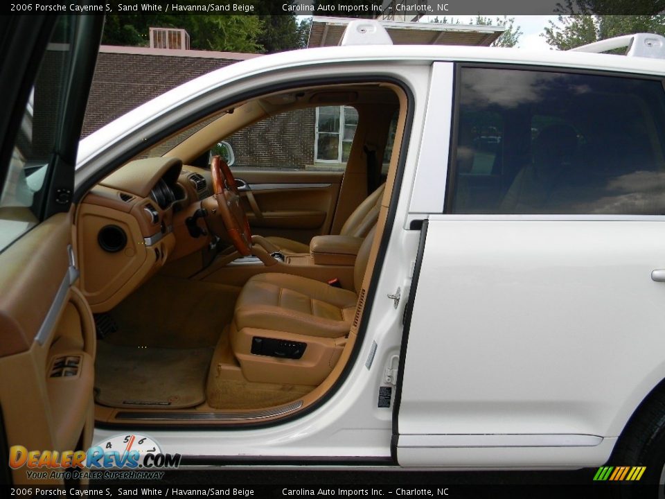 2006 Porsche Cayenne S Sand White / Havanna/Sand Beige Photo #17