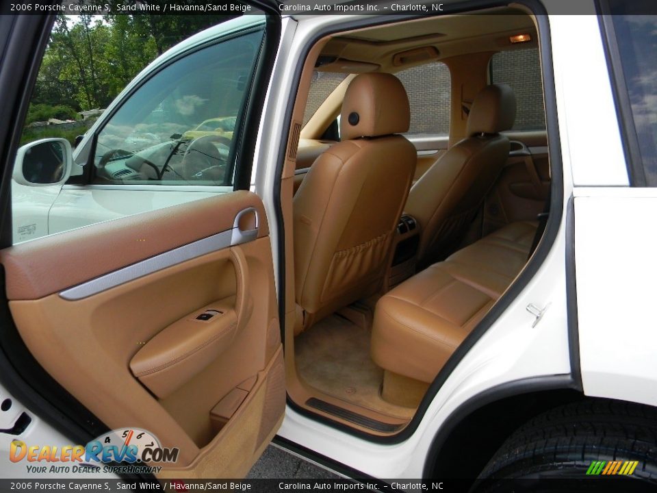2006 Porsche Cayenne S Sand White / Havanna/Sand Beige Photo #19