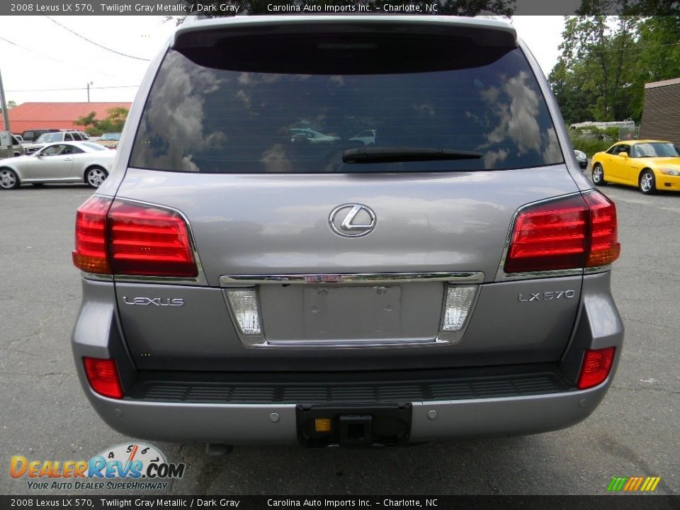 2008 Lexus LX 570 Twilight Gray Metallic / Dark Gray Photo #9