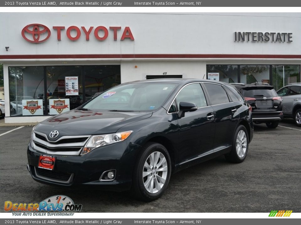 2013 Toyota Venza LE AWD Attitude Black Metallic / Light Gray Photo #1