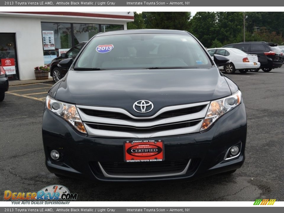 2013 Toyota Venza LE AWD Attitude Black Metallic / Light Gray Photo #2