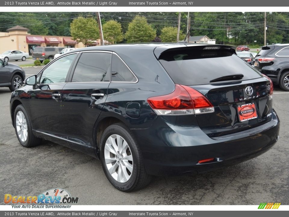2013 Toyota Venza LE AWD Attitude Black Metallic / Light Gray Photo #6