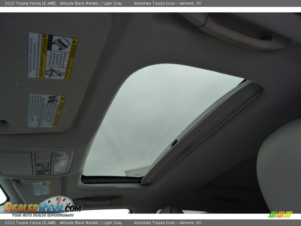 2013 Toyota Venza LE AWD Attitude Black Metallic / Light Gray Photo #11