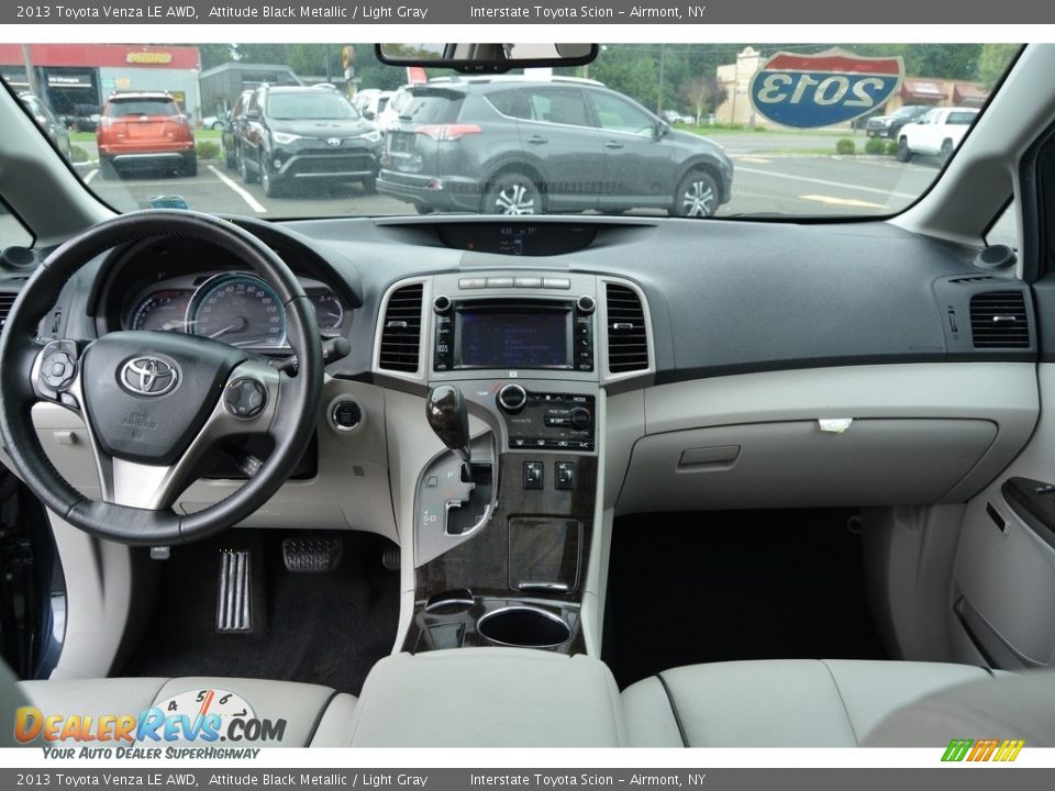 2013 Toyota Venza LE AWD Attitude Black Metallic / Light Gray Photo #12