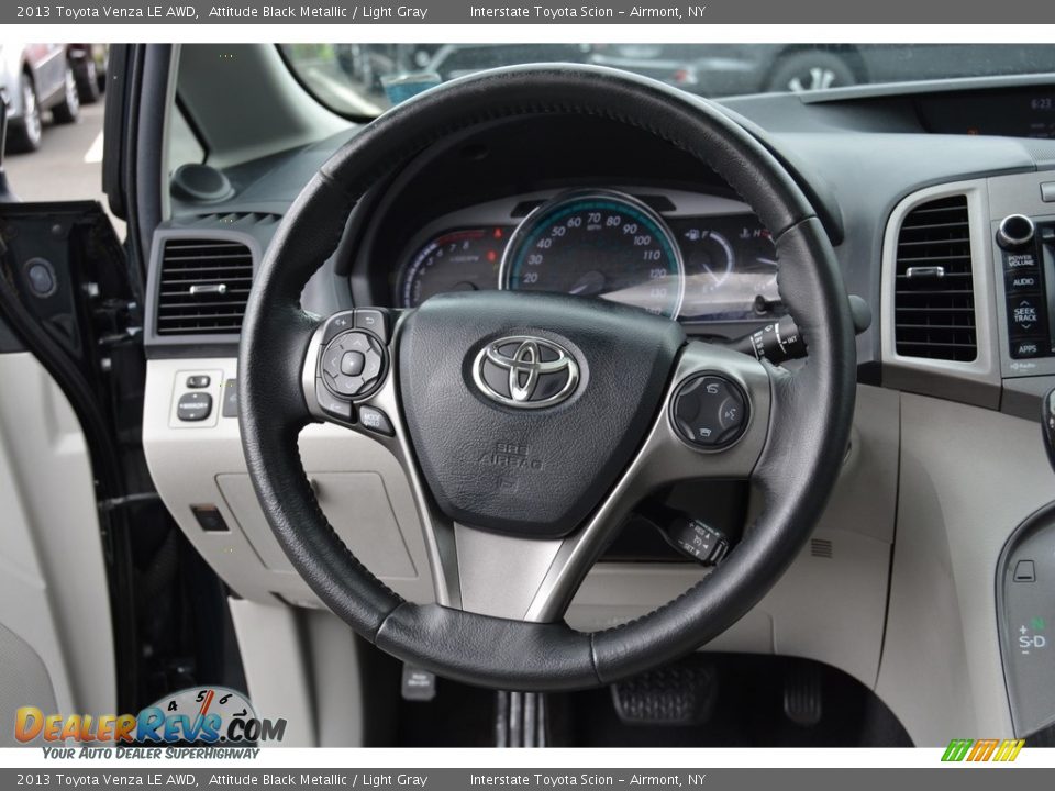 2013 Toyota Venza LE AWD Attitude Black Metallic / Light Gray Photo #14