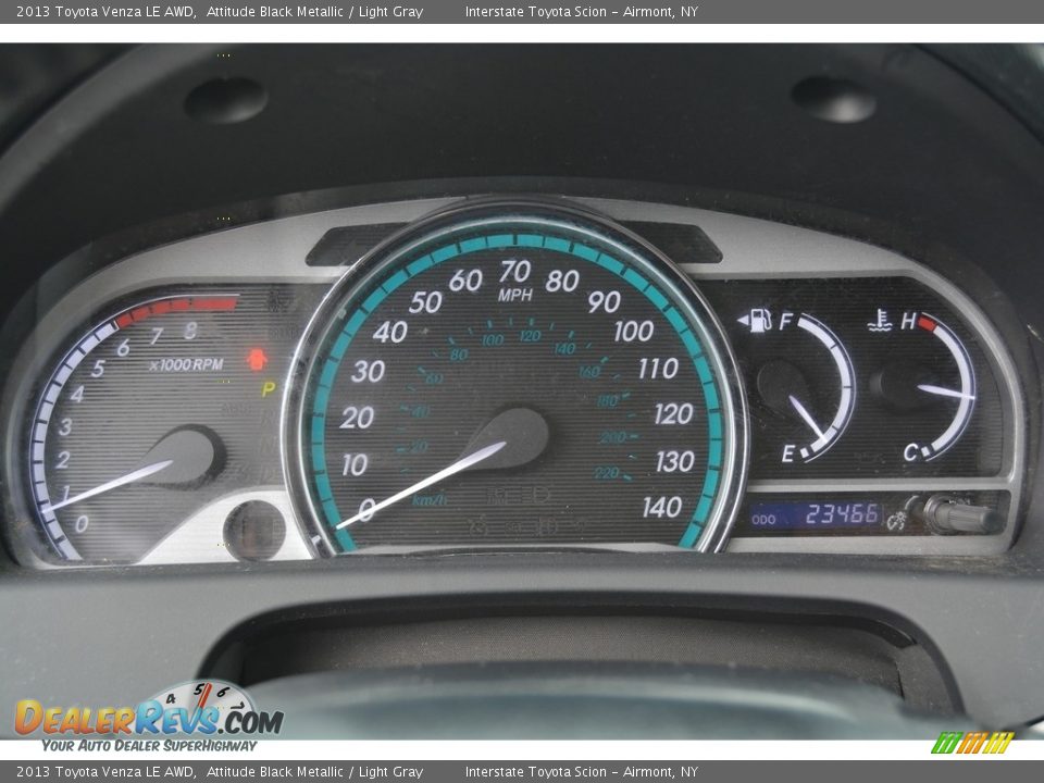 2013 Toyota Venza LE AWD Attitude Black Metallic / Light Gray Photo #17