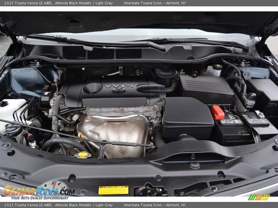 2013 Toyota Venza LE AWD Attitude Black Metallic / Light Gray Photo #25