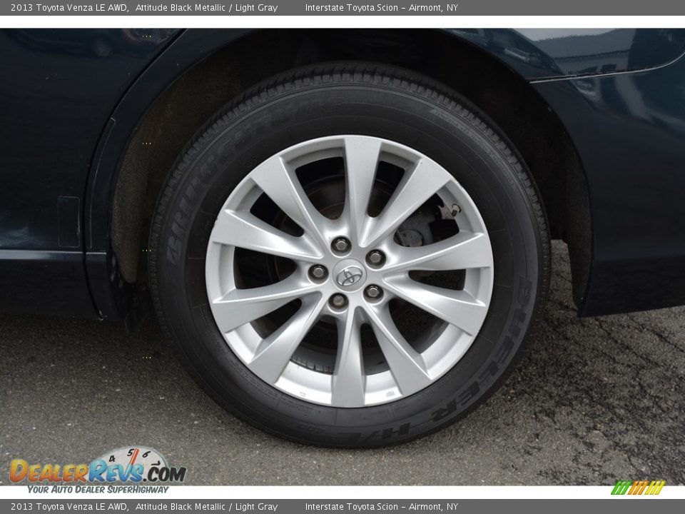 2013 Toyota Venza LE AWD Attitude Black Metallic / Light Gray Photo #27