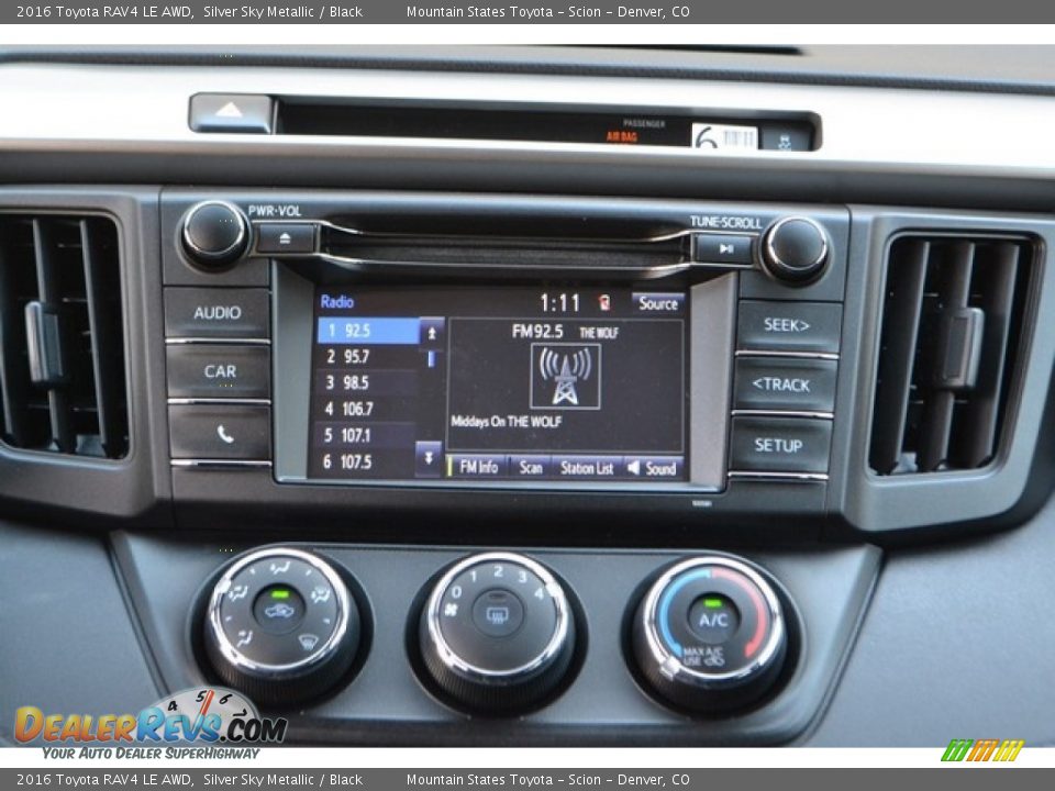 2016 Toyota RAV4 LE AWD Silver Sky Metallic / Black Photo #6