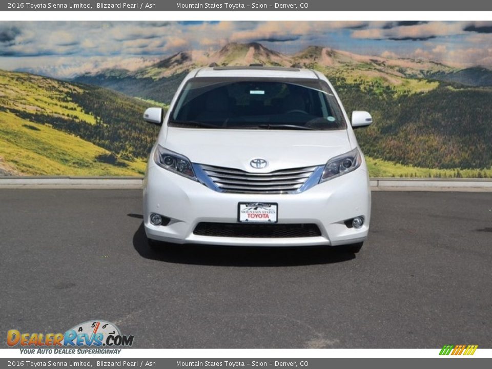 2016 Toyota Sienna Limited Blizzard Pearl / Ash Photo #2