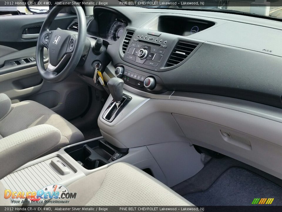 2012 Honda CR-V EX 4WD Alabaster Silver Metallic / Beige Photo #8
