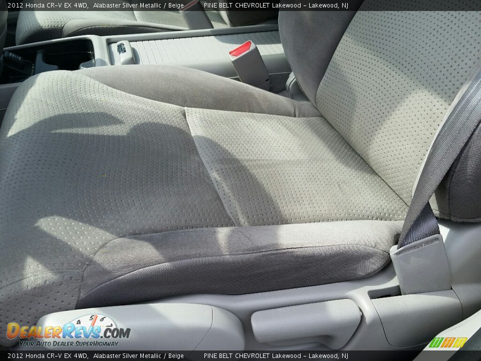 2012 Honda CR-V EX 4WD Alabaster Silver Metallic / Beige Photo #14