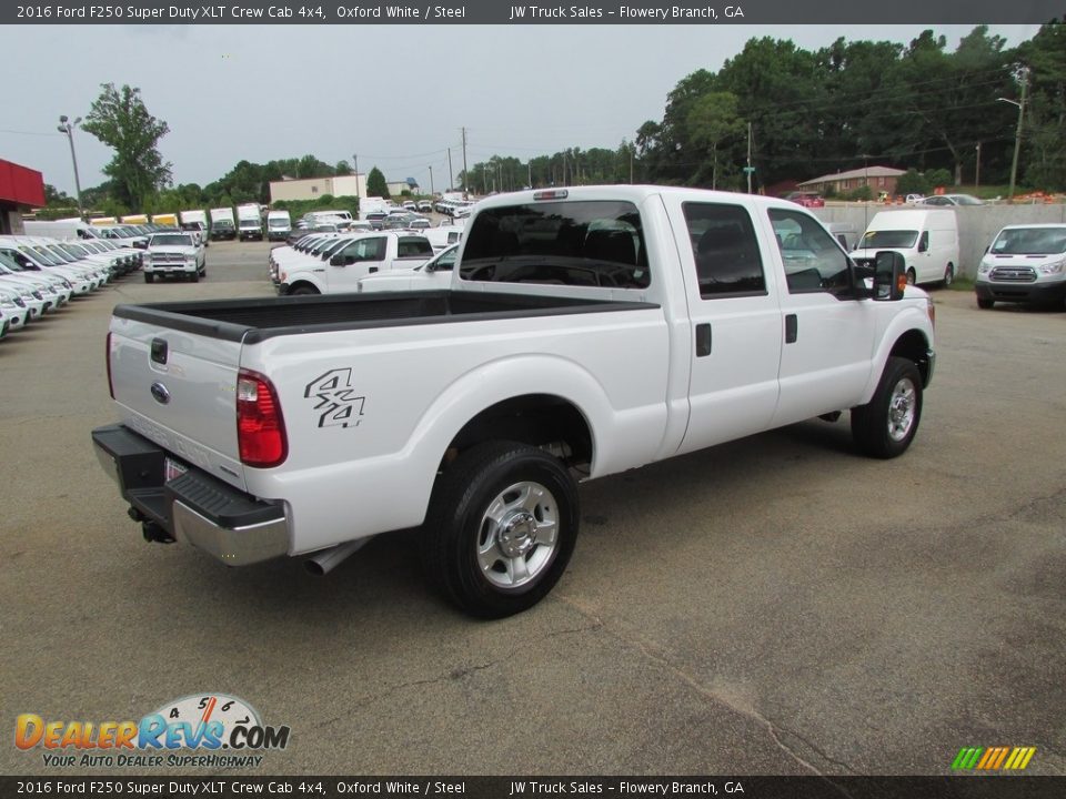 2016 Ford F250 Super Duty XLT Crew Cab 4x4 Oxford White / Steel Photo #6