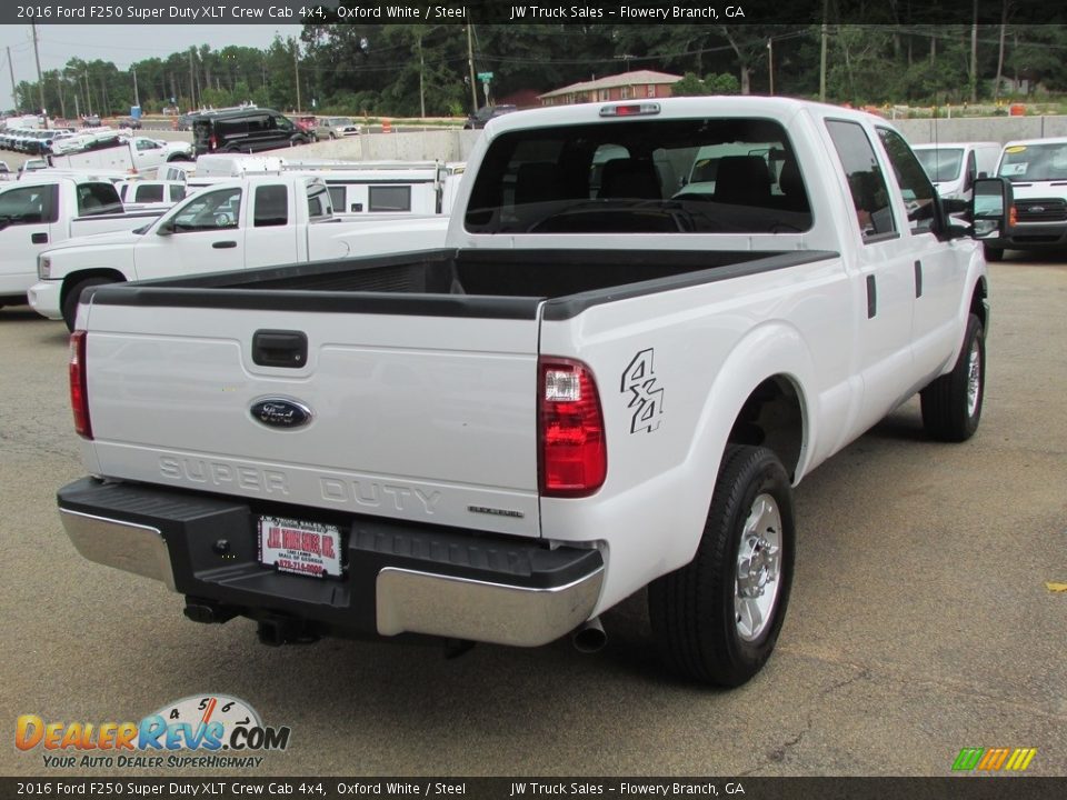 2016 Ford F250 Super Duty XLT Crew Cab 4x4 Oxford White / Steel Photo #7