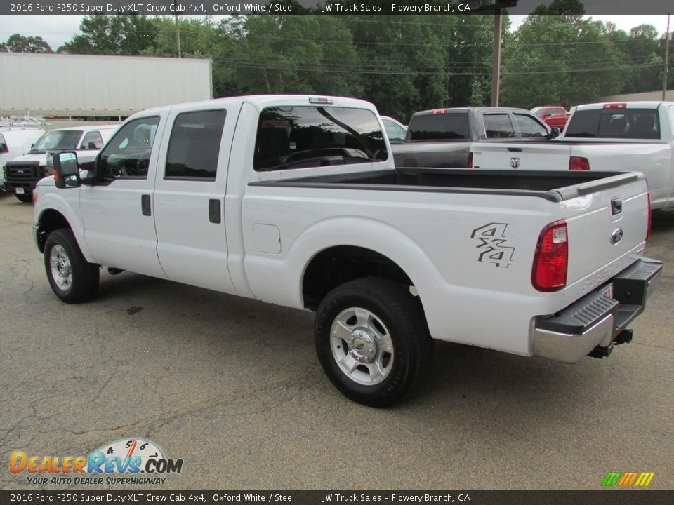 2016 Ford F250 Super Duty XLT Crew Cab 4x4 Oxford White / Steel Photo #10