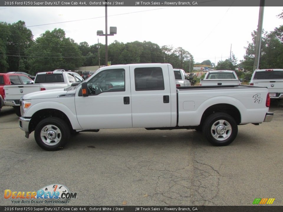 2016 Ford F250 Super Duty XLT Crew Cab 4x4 Oxford White / Steel Photo #11