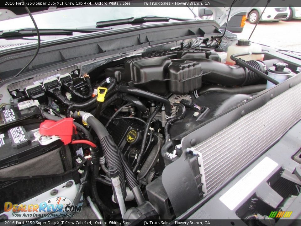 2016 Ford F250 Super Duty XLT Crew Cab 4x4 Oxford White / Steel Photo #15