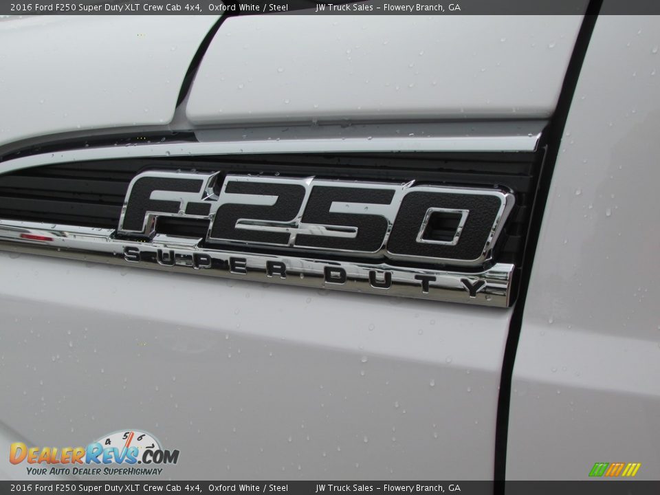 2016 Ford F250 Super Duty XLT Crew Cab 4x4 Oxford White / Steel Photo #16