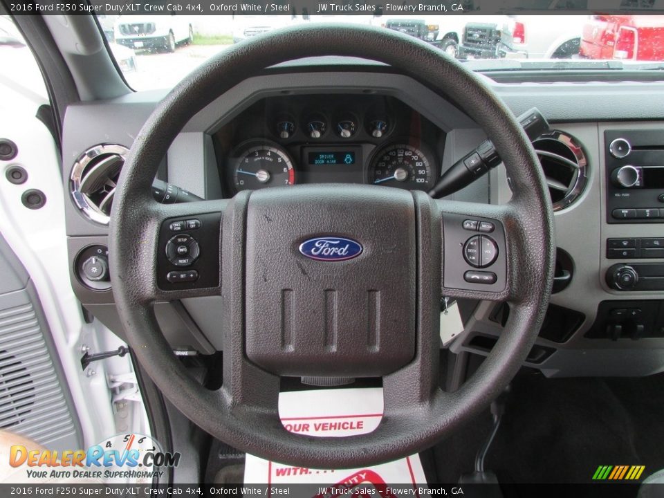 2016 Ford F250 Super Duty XLT Crew Cab 4x4 Oxford White / Steel Photo #21