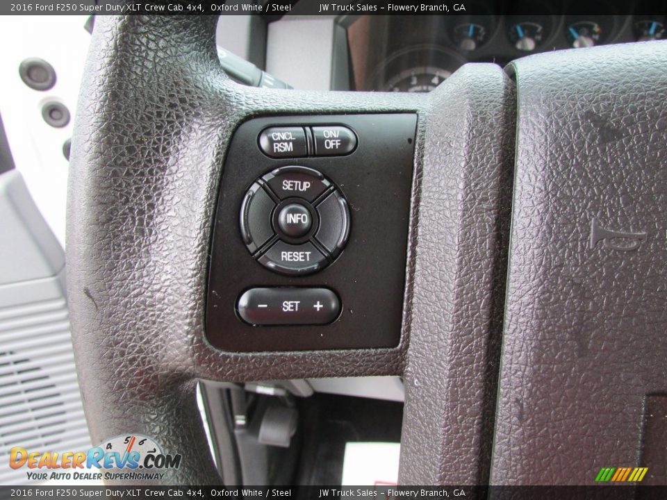 2016 Ford F250 Super Duty XLT Crew Cab 4x4 Oxford White / Steel Photo #22