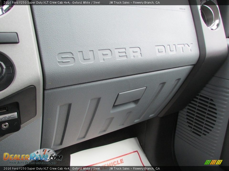 2016 Ford F250 Super Duty XLT Crew Cab 4x4 Oxford White / Steel Photo #27