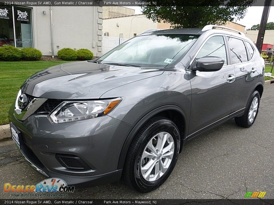 2014 Nissan Rogue SV AWD Gun Metallic / Charcoal Photo #1