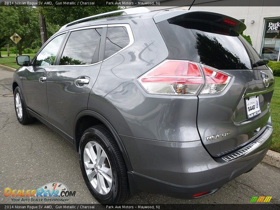 2014 Nissan Rogue SV AWD Gun Metallic / Charcoal Photo #3