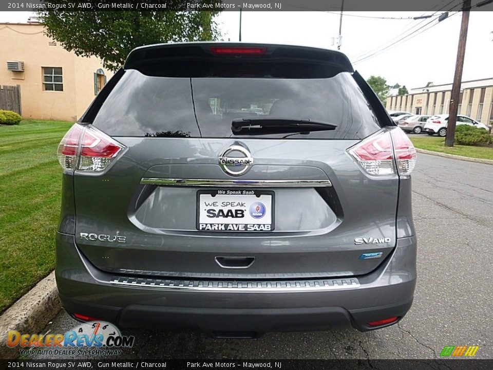 2014 Nissan Rogue SV AWD Gun Metallic / Charcoal Photo #4