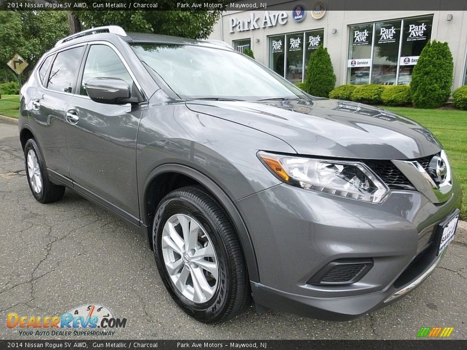 2014 Nissan Rogue SV AWD Gun Metallic / Charcoal Photo #7