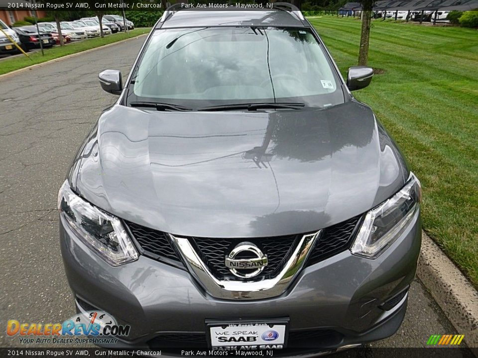 2014 Nissan Rogue SV AWD Gun Metallic / Charcoal Photo #8