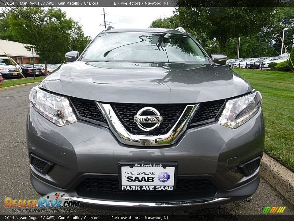 2014 Nissan Rogue SV AWD Gun Metallic / Charcoal Photo #9