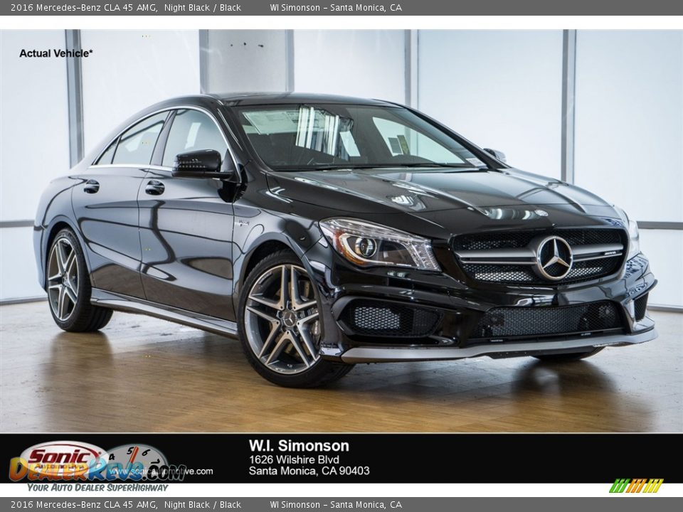 2016 Mercedes-Benz CLA 45 AMG Night Black / Black Photo #1