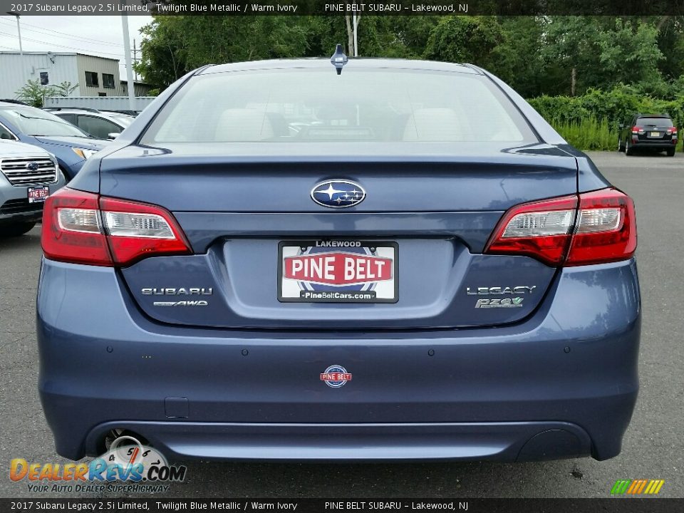 2017 Subaru Legacy 2.5i Limited Twilight Blue Metallic / Warm Ivory Photo #5
