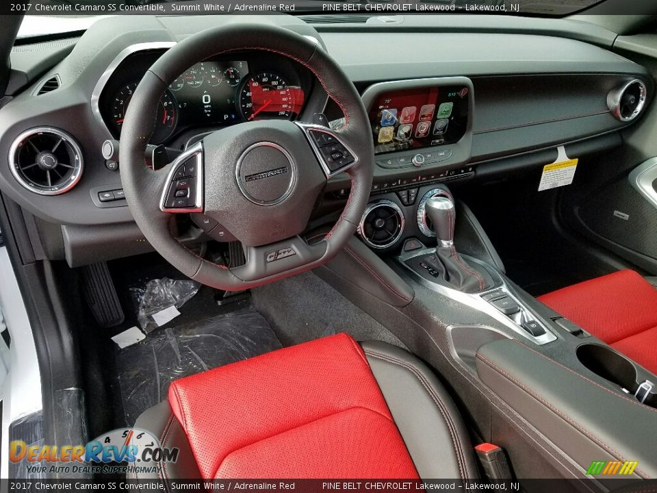 Adrenaline Red Interior - 2017 Chevrolet Camaro SS Convertible Photo #8